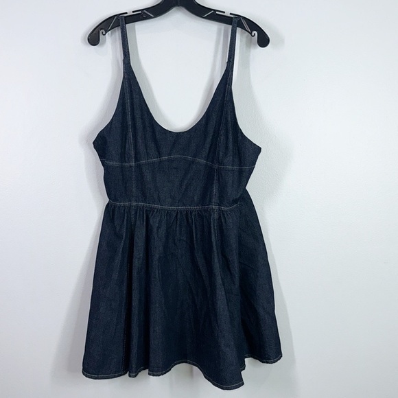 Zara denim fit and flare mini dress size 2XL - Picture 2 of 7